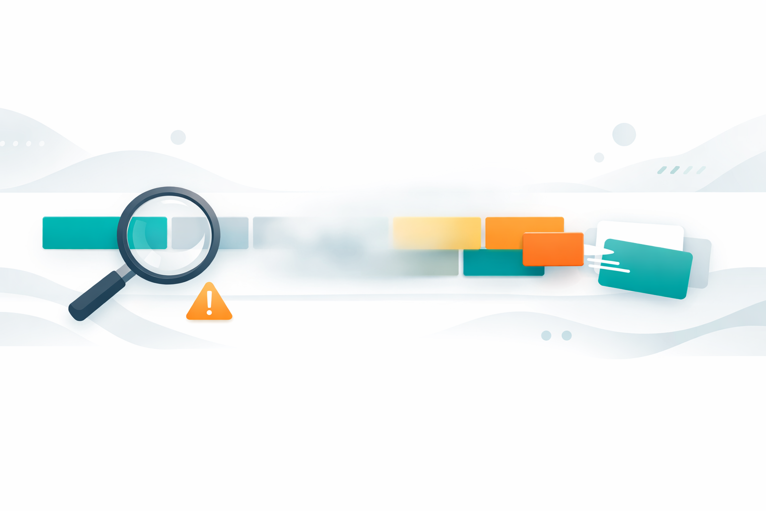 進捗が読めず、遅れが後から発覚する（イメージ）