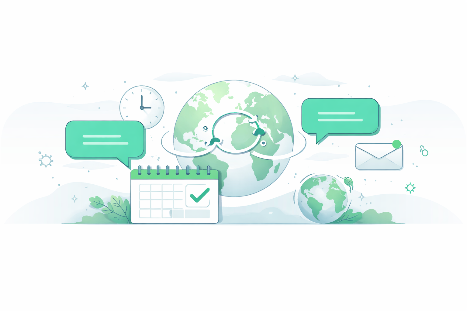 バイリンガルPMの体制相談（イメージ）