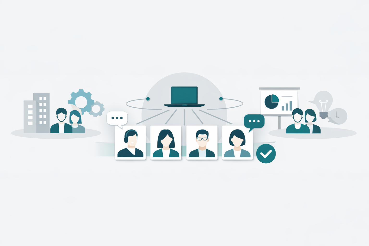 チームを組成して推進（イメージ）