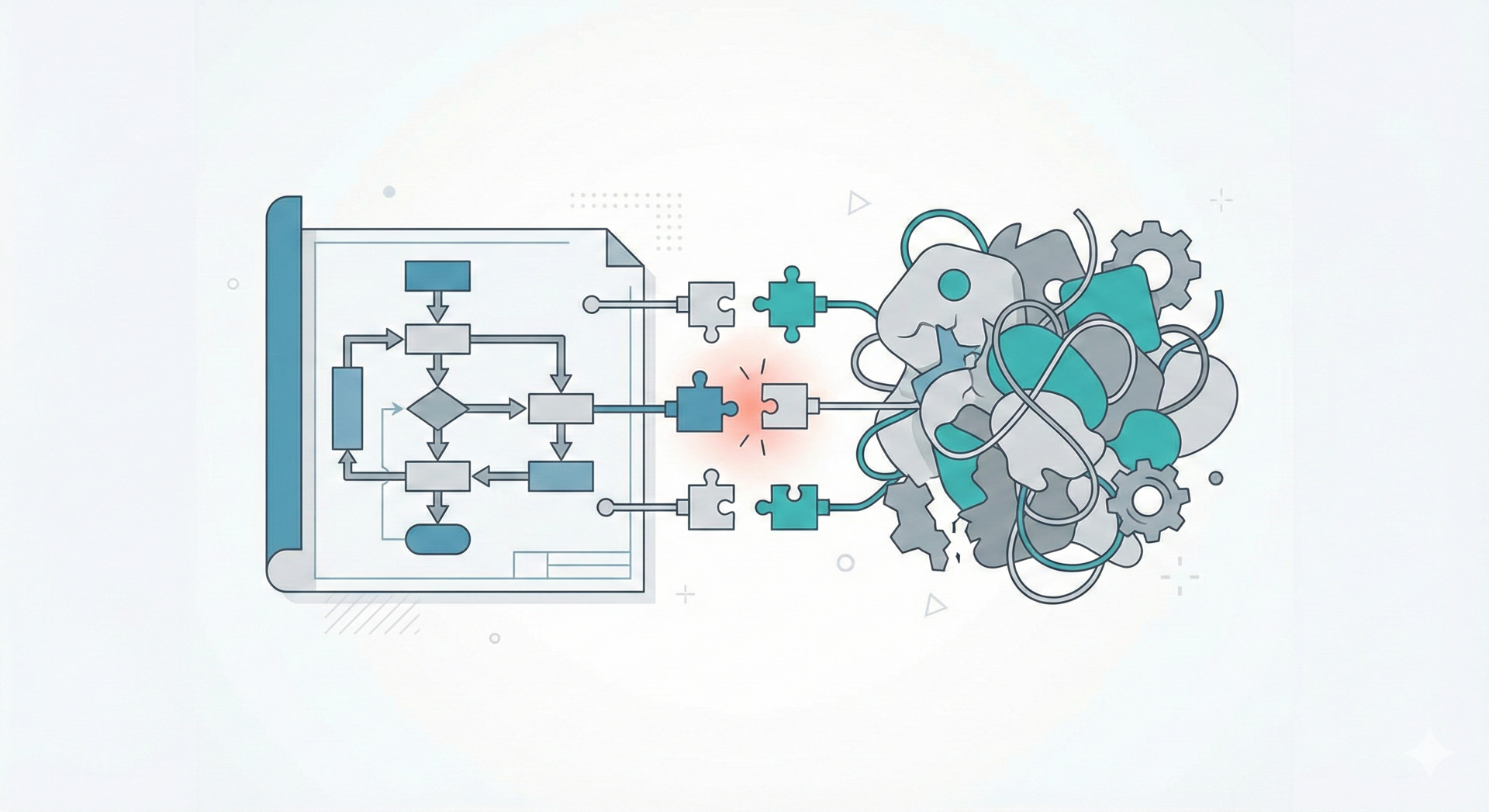 仕様はあるが、ロジックに落ちない(イメージ)